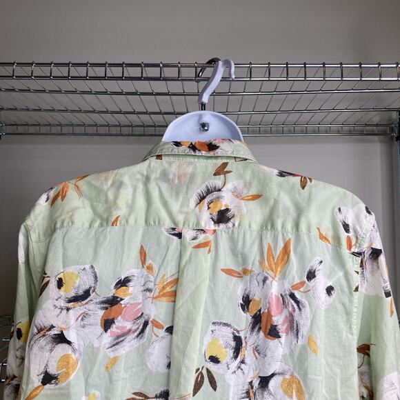 Lauren Ralph Lauren Sage‎ Green Floral Button Up Shirt Size L Cottagecore Fairy - Picture 16 of 16